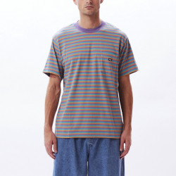 OBEY, River stripe pocket tee, Lavender silk multi