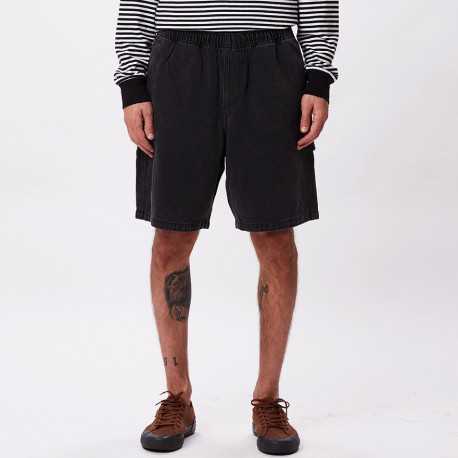Easy denim carpenter short - Black