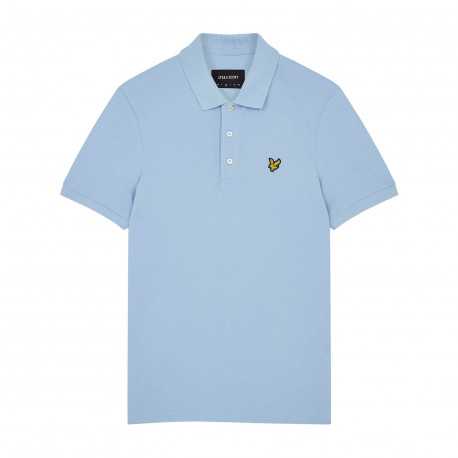 Plain polo shirt - Light blue