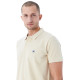 JUST OVER THE TOP, Cherbourg polo basique mc, Beige