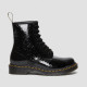 DR. MARTENS, 1460 w, Black patent lamper leopard emboss