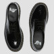 DR. MARTENS, 1461 quad, Black patent lamper leopard emboss