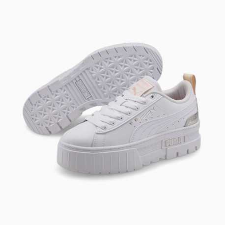Mayze shiny jr - Puma white-puma silver