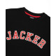 JACKER, College tee, Black