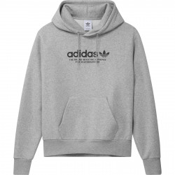 ADIDAS, 4.0 logo hoodie, Mgreyh/black