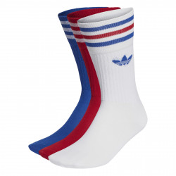 ADIDAS, Solid crew sock, White/tmpwrd/royblu