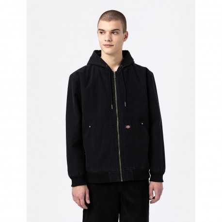 Dickies hooded dc jckt - Stone washed black