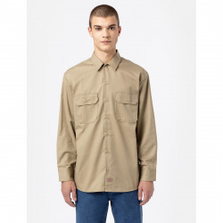 DICKIES, Work shirt ls rec, Khaki