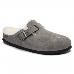 BIRKENSTOCK, Boston vl shearling, Stone coin