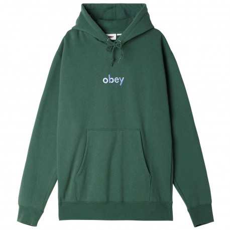Obey lowercase hood - Dark cedar