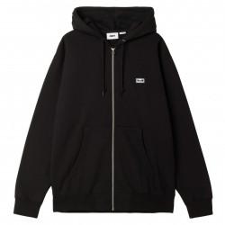 OBEY, Established works eye zip hood, Black