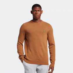 LYLE AND SCOTT, Crew neck lambswool blend jumper, Anniversary gold marl