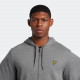 LYLE AND SCOTT, Zip through hoodie, Mid grey marl