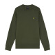 LYLE AND SCOTT, Crew neck sweatshirt, Olive