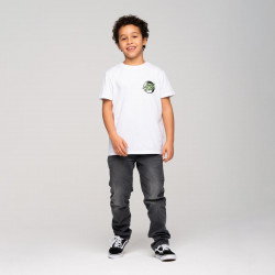 SANTA CRUZ, Youth yin yang dot t-shirt, White