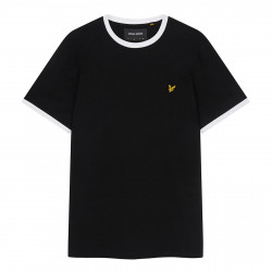 LYLE AND SCOTT, Ringer t-shirt, Jet black/ white