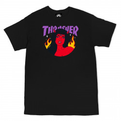 THRASHER, T-shirt robin eisenberg, Roja black