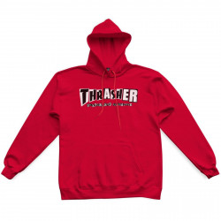 THRASHER, Sweat baker hood, Red