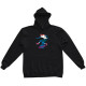 THRASHER, Sweat trasher parra tre hood, Black