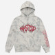 WASTED, Hoodie bleach field, Sand/ grey