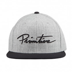 PRIMITIVE, Cap nuevo script snapback, Heather grey