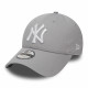 NEW ERA, K 940 mlb league basic neyyan, Grey/wht