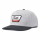 BRIXTON, Linwood c mp snapback, Heather grey/black