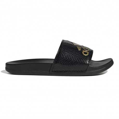 Adilette comfort - Cblack/goldmt/cblack