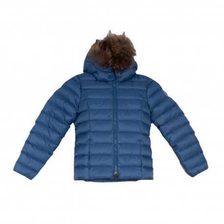 Opale ml capuche grand froid fille - Bleu