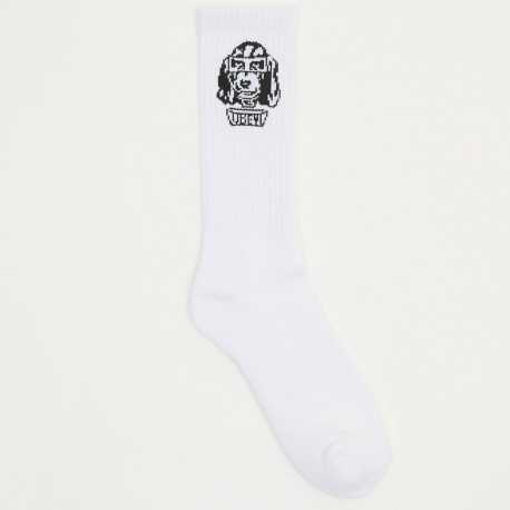 Obey dog socks - White
