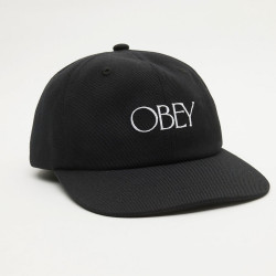 OBEY, Obey basque 6 panel strapback, Black