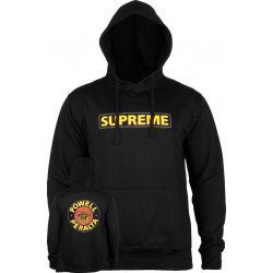 POWELL PERALTA, Sweat supreme hood, Black red