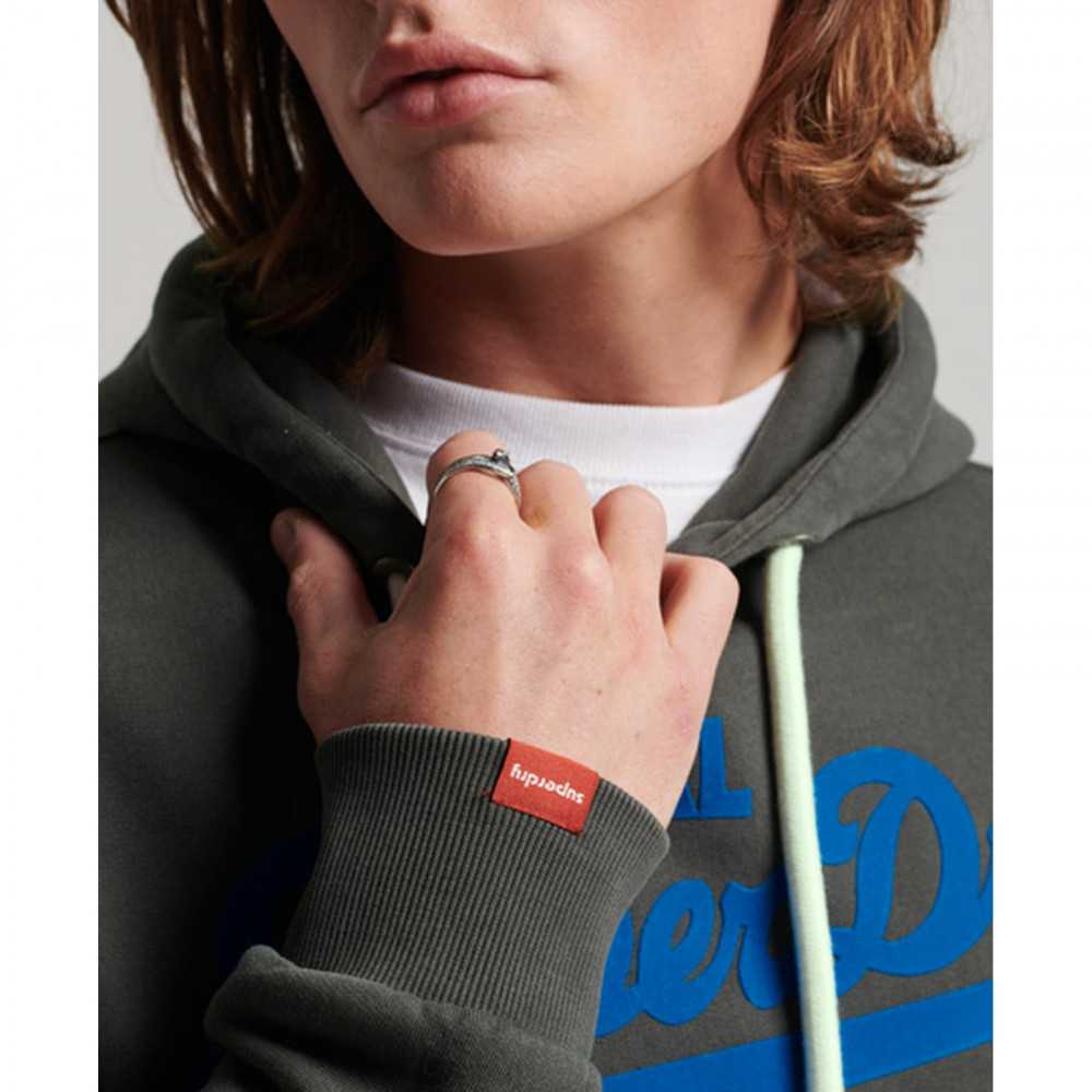 thumbnail image 2 of Superdry Men's VL Hoodie - Organic Cotton Blend Slim Fit Hooded Sweatshirt 2 of 14