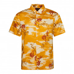 SUPERDRY, Vintage hawaiian s/s shirt, Yellow clouds
