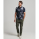 SUPERDRY, Vintage hawaiian s/s shirt, Mono hibiscus navy