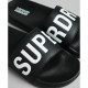 SUPERDRY, Code core vegan pool, Black/optic