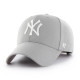 47 BRAND, Cap mlb new york yankees mvp snapback, Grey