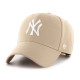 47 BRAND, Cap mlb new york yankees mvp snapback, Khaki