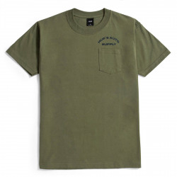 HUF, T-shirt chop shop ss pocket, Olive