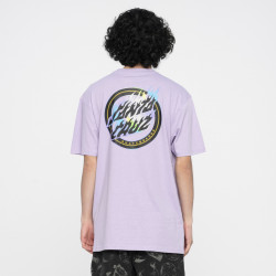 SANTA CRUZ, Holo flamed dot t-shirt, Digital lavender