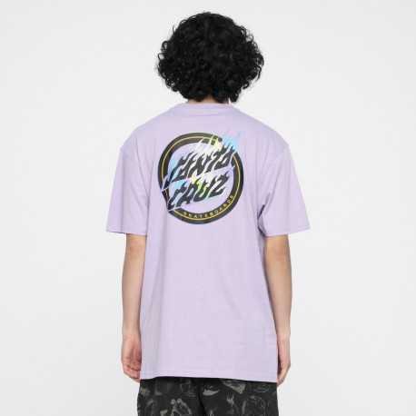 Holo flamed dot t-shirt - Digital lavender
