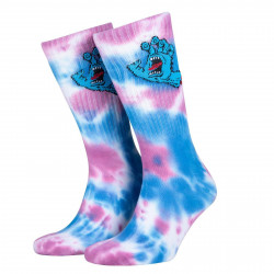 SANTA CRUZ, Screaming hand tie dye sock, White/pink/blue tie dye