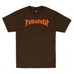 THRASHER, T-shirt burn it down, Dark chocolate