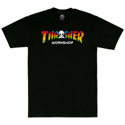 THRASHER, T-shirt x aws spectrum, Black