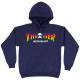 THRASHER, Sweat x aws spectrum hood, Navy