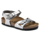 BIRKENSTOCK, Rio kids bf, Electric metallic silver