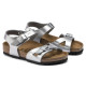 BIRKENSTOCK, Rio kids bf, Electric metallic silver