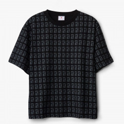 POETIC COLLECTIVE, Logo pattern, Black on black