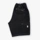 POETIC COLLECTIVE, Painter shorts, Black denim w. white stitiching