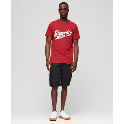 SUPERDRY, Vintage scripted college, Chilli pepper red